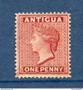 Antigua - N° 6 * - Neuf avec charnière - Vert Jaune