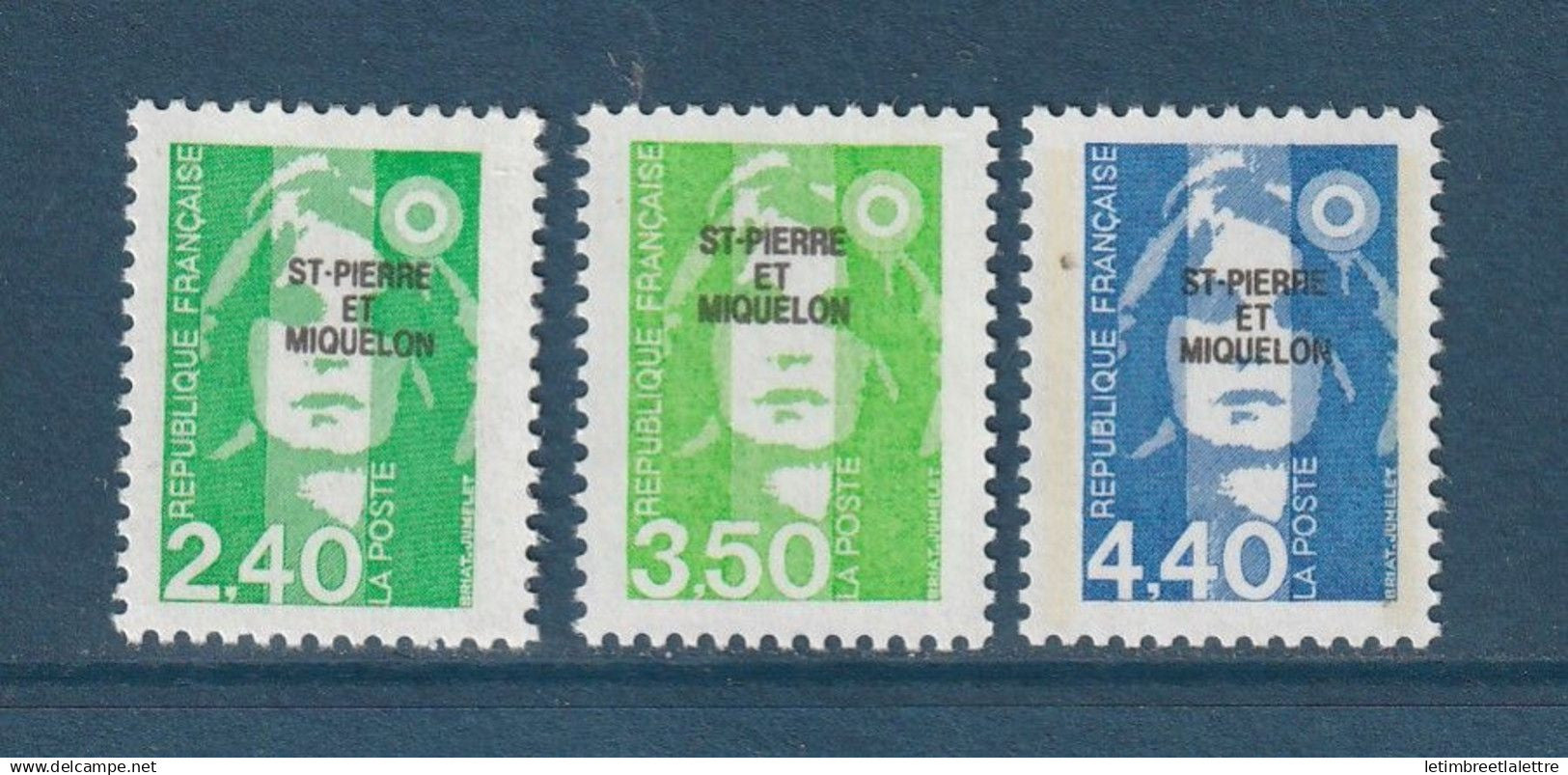 Saint Pierre et Miquelon - YT n° 587 à 589 ** - Neuf sans charnière - 1993