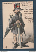 France - carte postale - illustrée - Poilu - l'ange gardien - 1904