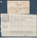 Nice Sarde en 1818 avec cachet d'entrée pour Agde - cette lettre contient son document - Huile d'olive