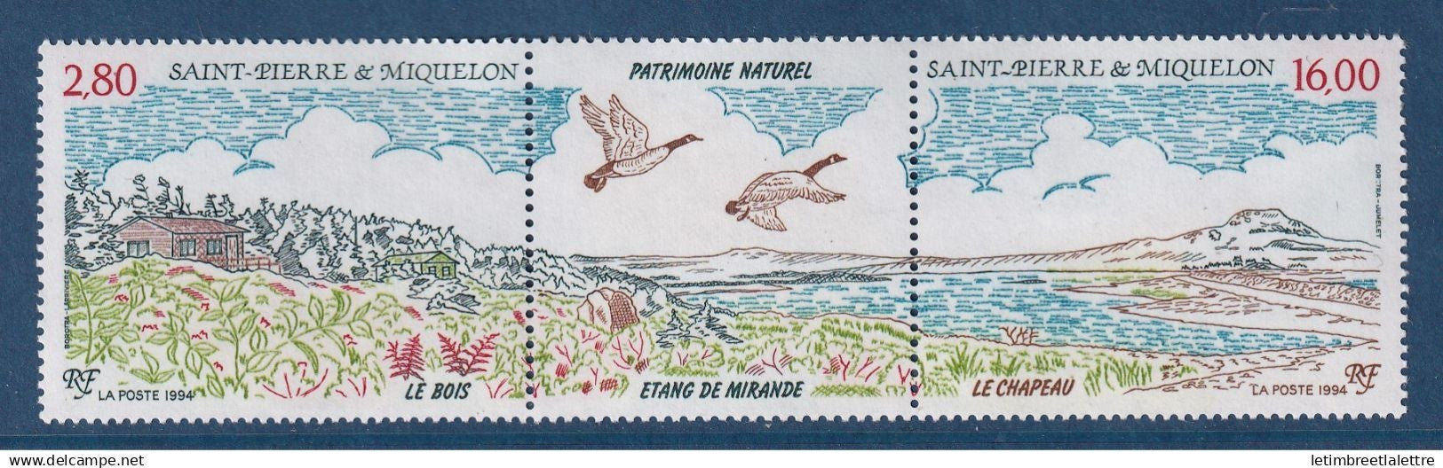 Saint Pierre et Miquelon - YT n° 603 et 604 A ** - Neuf sans charnière - 1994