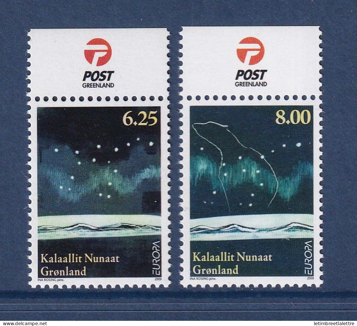 Groenland - YT n° 505 et 506 ** - neuf sans charnière - astronomie - 2009