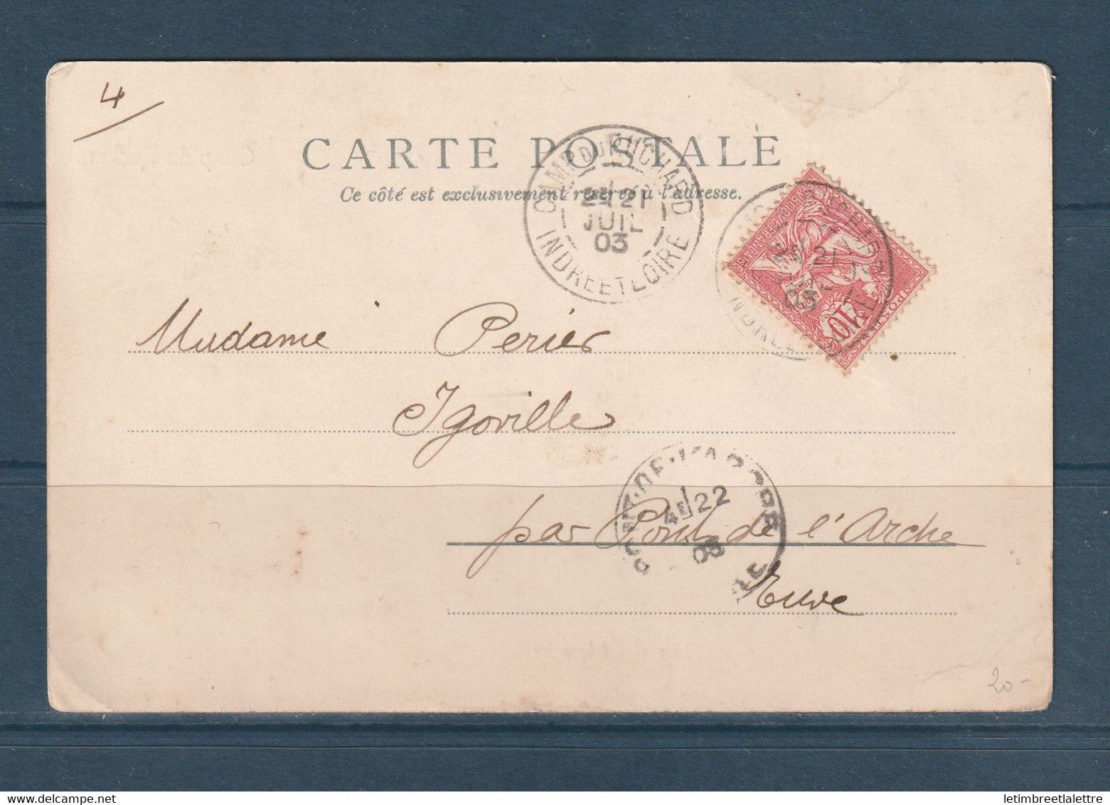 ⭐ France - CPA - carte postale - Camp de Ruchard - Poste et télégraphe - 1903 ⭐