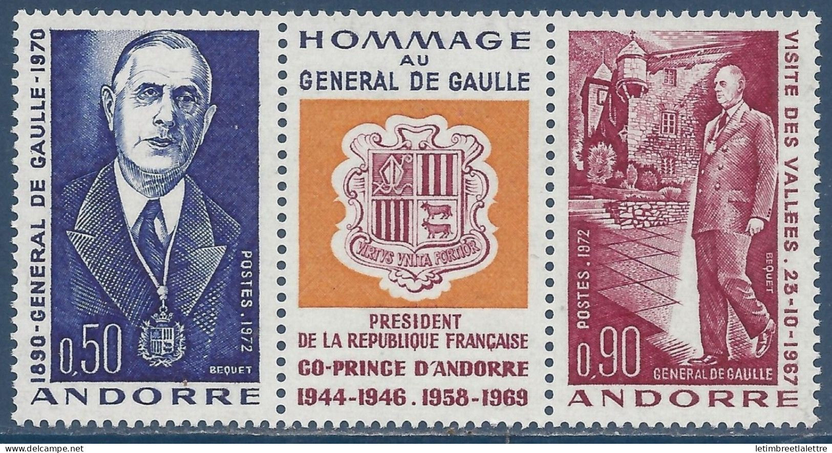 Andorre - YT n° 225 A ** - Neuf sans charnière - 1972