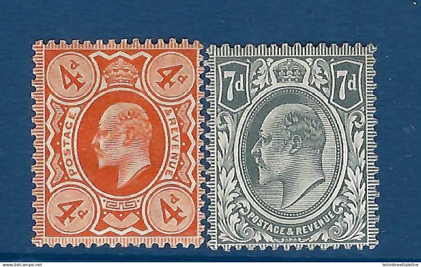 Grande Bretagne - YT n° 122 et 123 * - neuf avec charnière - 1909 1910