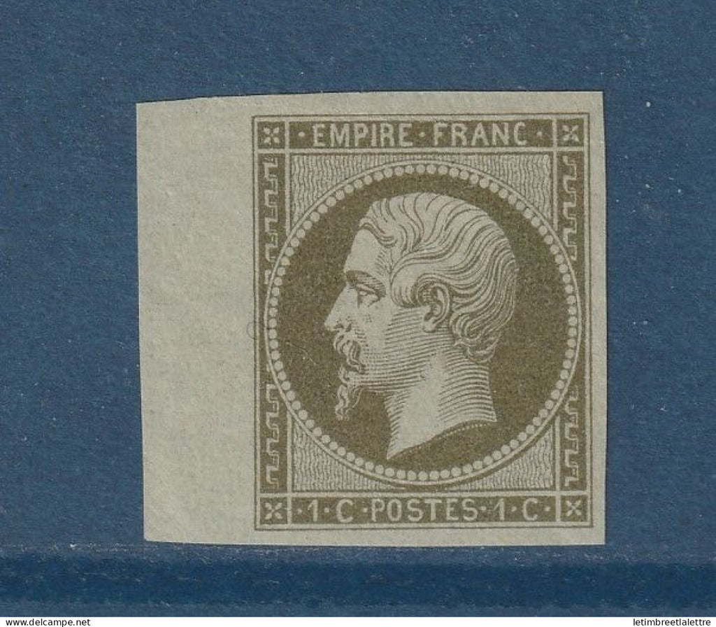 France - YT n° 11 * - Neuf avec infime charnière - Bord de Feuille - TB - 1860