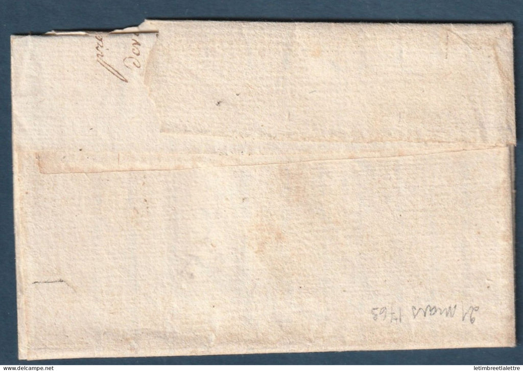 France - Villefranche de Beaujolais - très beau Port dû du 21 Mars 1763