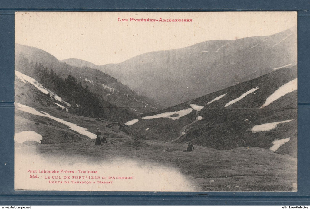 France - carte postale - 09 Ariège - Col de Port - route de Tarascon à Massat - Les Pyrénées