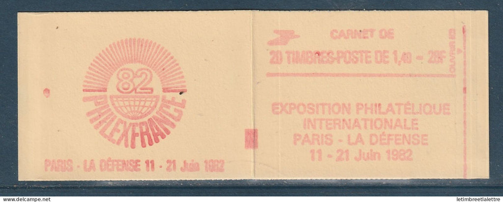 France - Carnet Sabine de Gandon - YT n° 2154 C 1 a ** - gomme mate