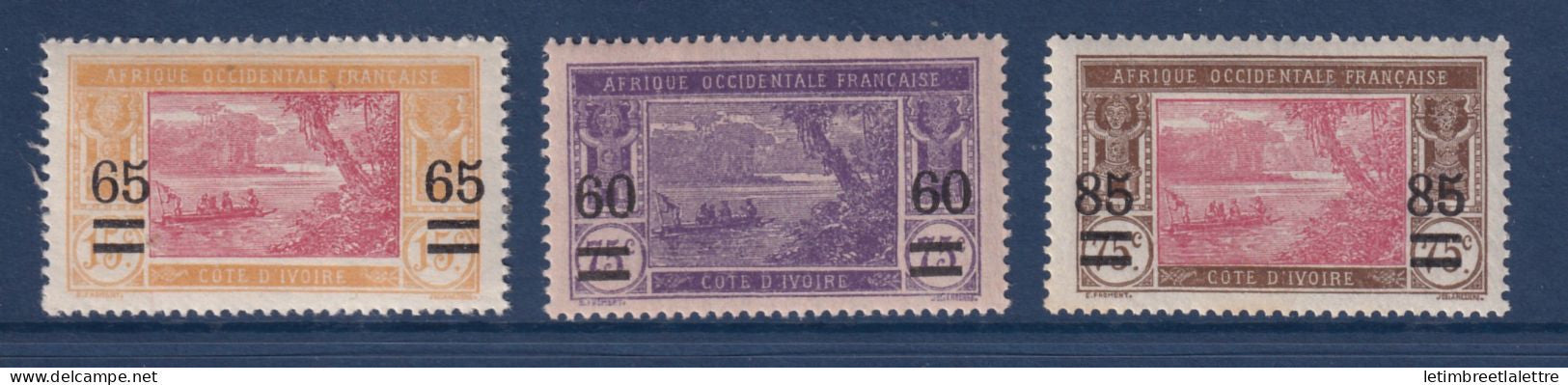 Côte d'Ivoire - YT n° 59 à 61 ** - Neuf sans charnière - 1922 1925