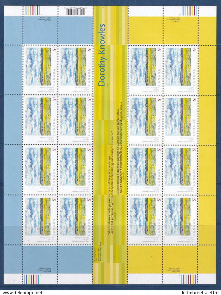 Canada - feuillet - YT n° 2209 a et 2210 ** - neuf sans charnière - art - 2006