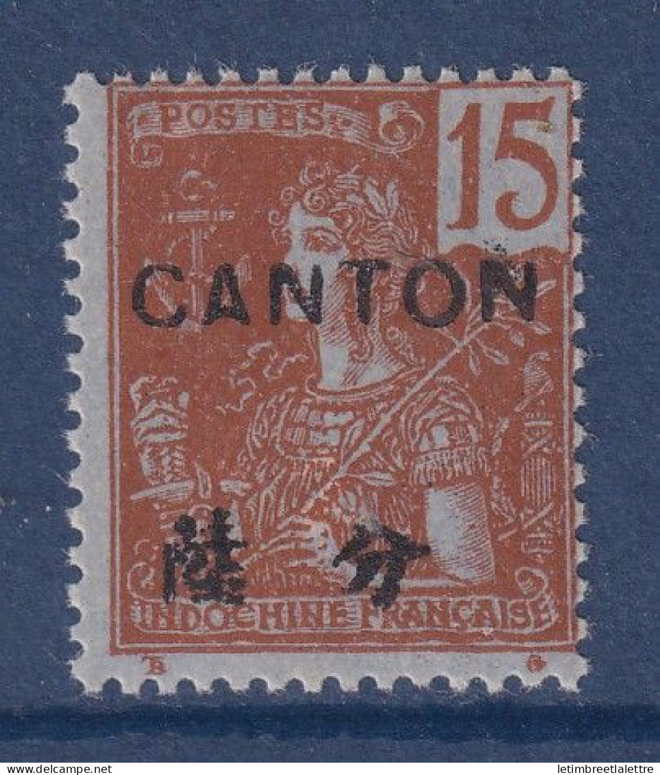 Canton - YT n° 38 * - Neuf avec charnière - 1906 1908
