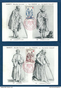 France - carte maximum - YT n° 1140 et 1141 ** - neuf sans charnière - Croix Rouge Nancy - 1957