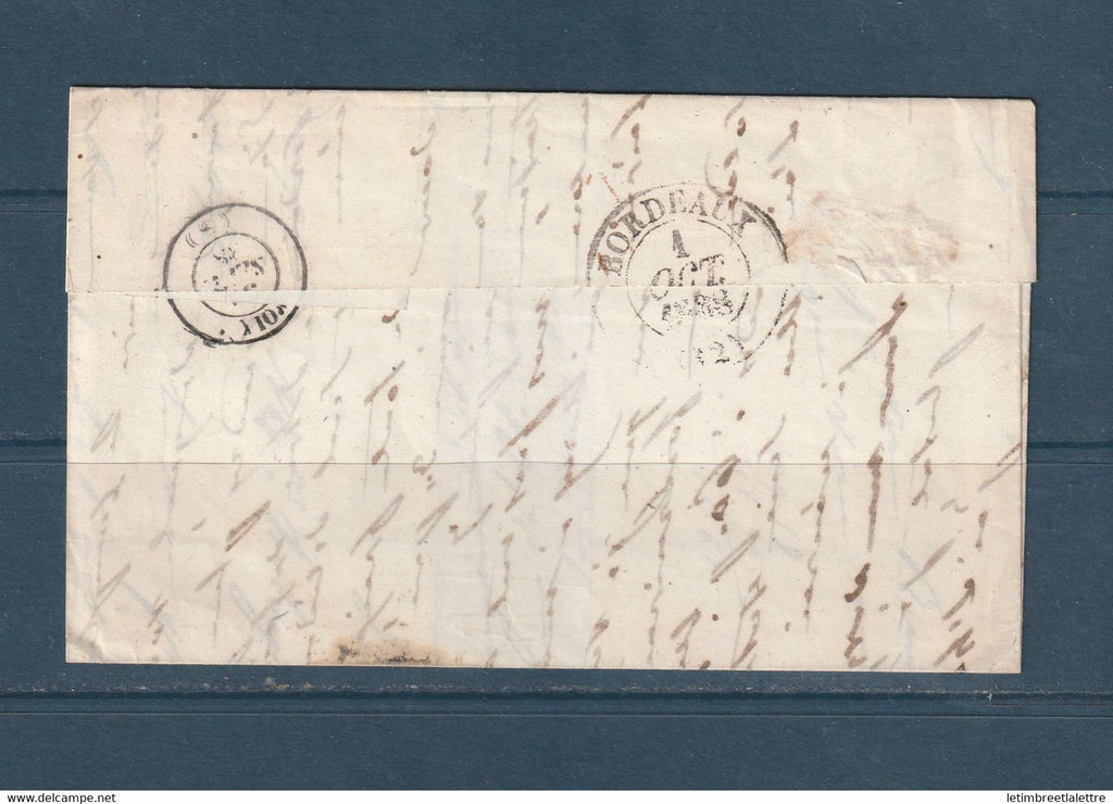 France - Cursive de Vic  Dessos ( Ariège ) pour Bordeaux le 30 septembre 1838