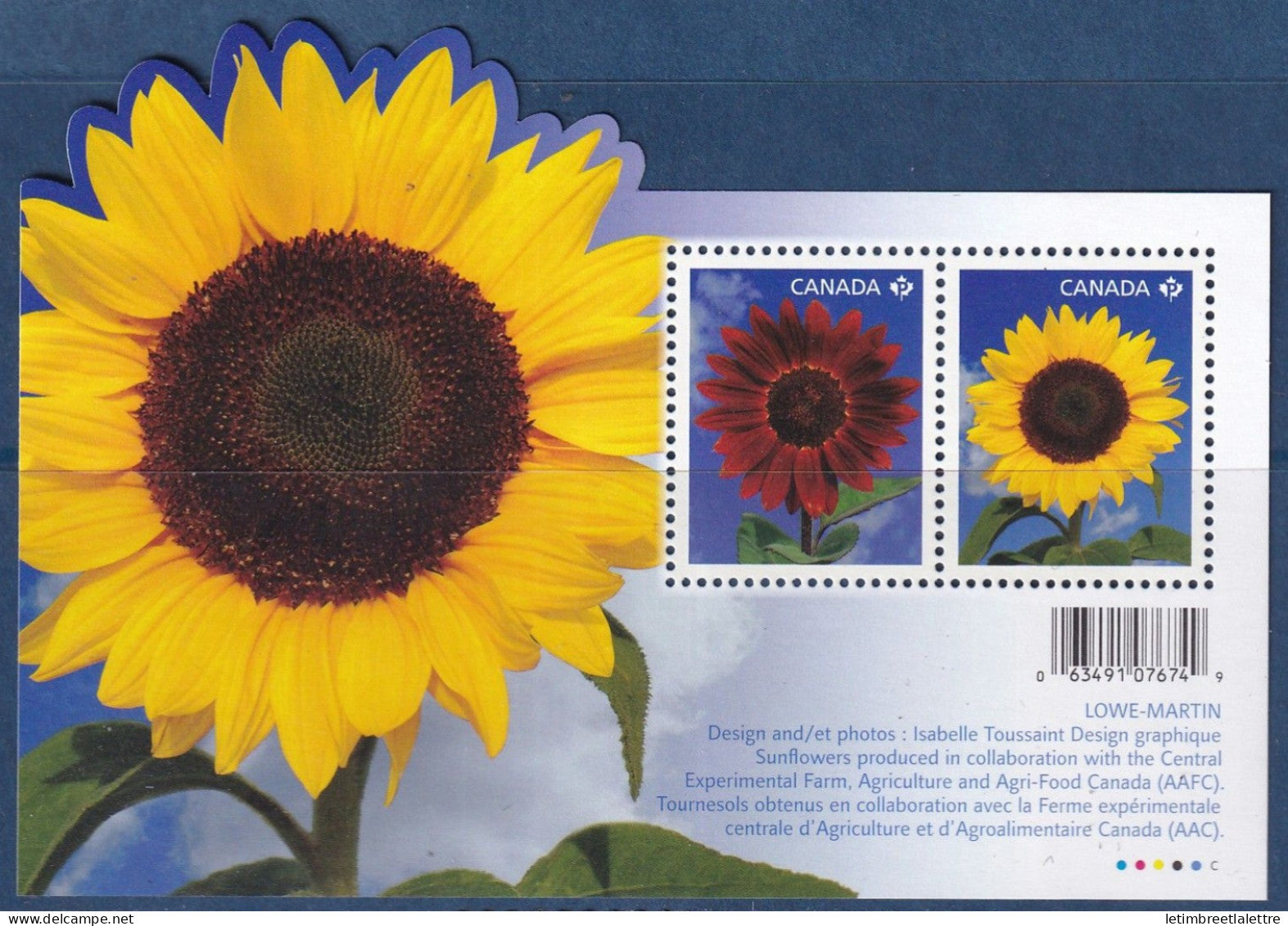 Canada - bloc - YT n° 2586 et 2587 ** ou bloc 141 - neuf sans charnière - flores - 2011