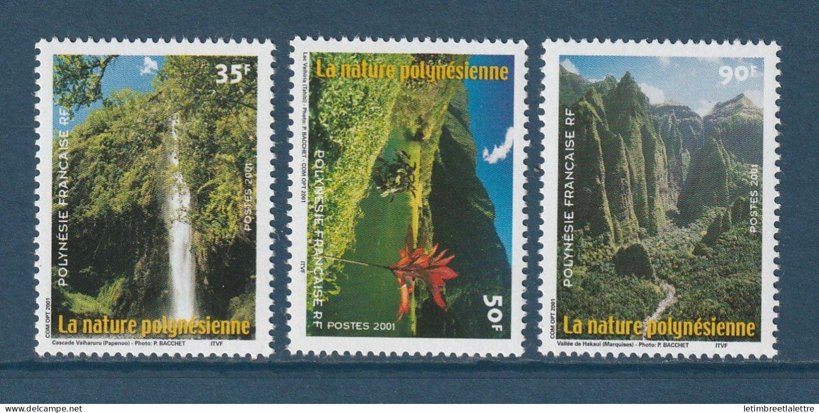 Polynésie Française - YT n° 634 à 636 ** - Neuf sans charnière - 2001