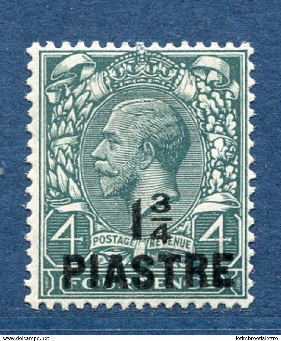 ⭐ Levant - Bureaux Anglais - YT n° 46 * - Neuf avec charnière - SG n* 38a - 1913 / 1914 ⭐