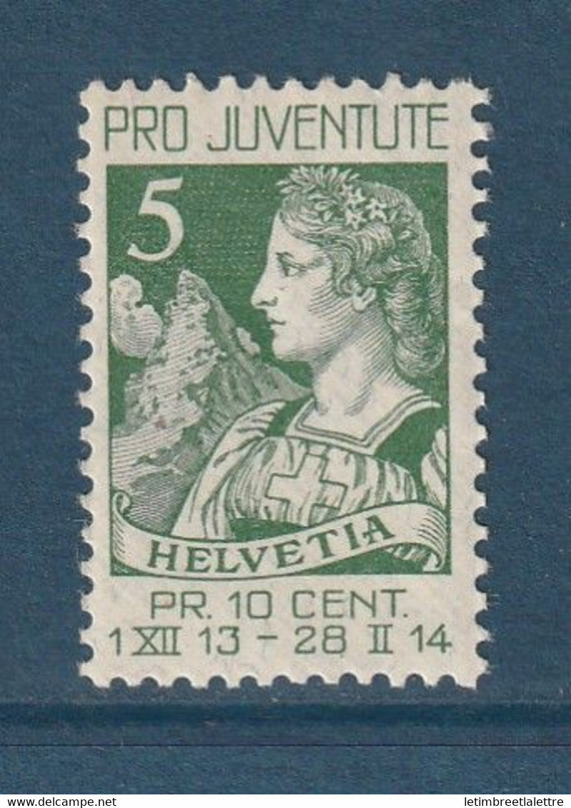 Suisse - YT n° 137 * - Neuf avec charnière - 1913