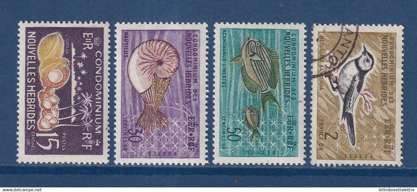 Nouvelles Hébrides - YT n° 203 à 206 - Neuf sans charnière et oblitéré - 1963