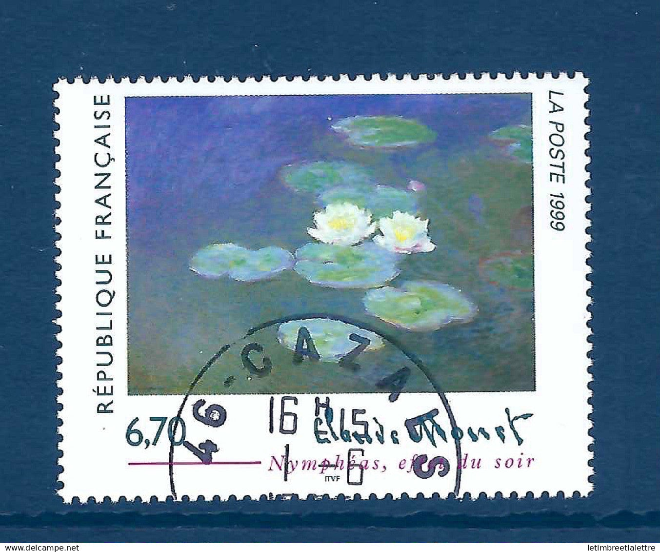 France - YT n° 3247 - oblitéré - Claude Monet - 1999