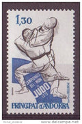 ANDORRE N° 281** NEUF SANS CHARNIERE JUDOKAS AUX PRISES