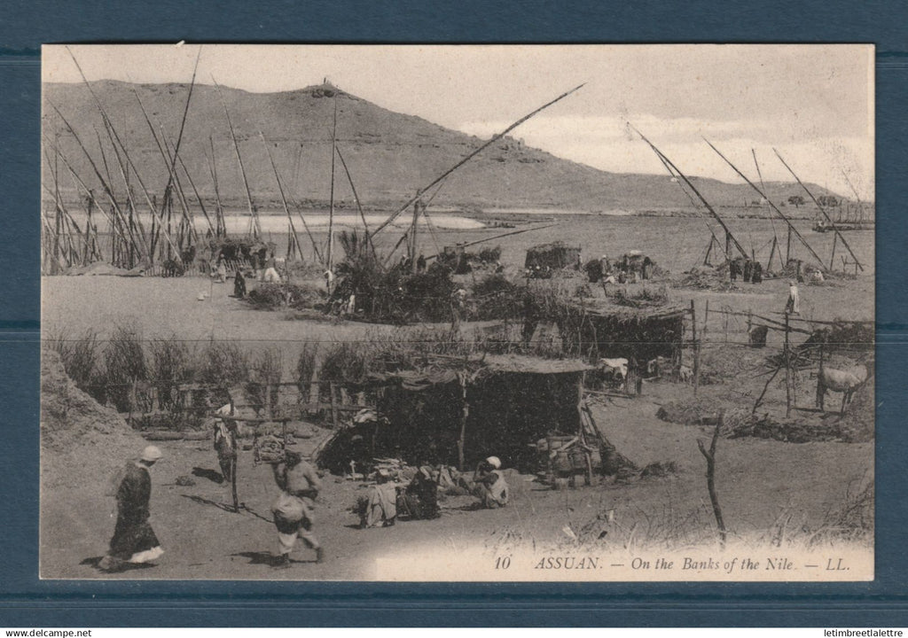 Egypte - Carte postale - Assouan - Sur les Bords du Nil
