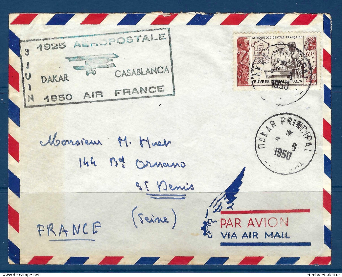 Sénégal - Aéropostale Dakar Casablanca - Air France - 1925 1950