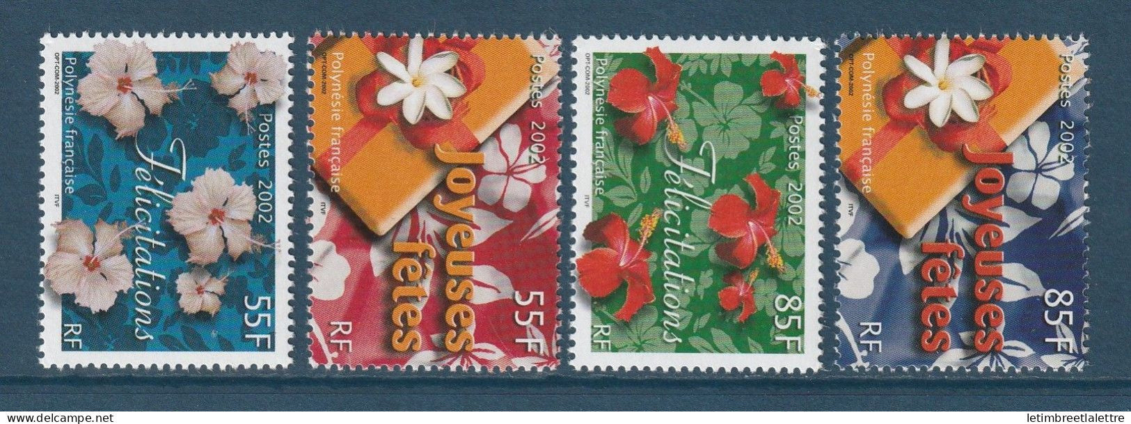 Polynésie Française - YT n° 657 à 660 ** - Neuf sans charnière - 2002
