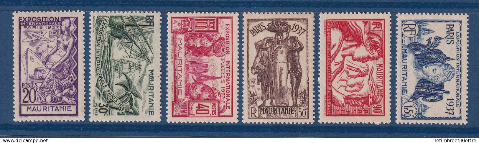 Mauritanie - YT n° 66 à 71 ** - Neuf sans charnière - 1937