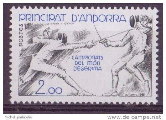 ANDORRE N° 296** NEUF SANS CHARNIERE   ESCRIME ASSAUT