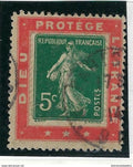 Porte Timbre Dieu Protège la France, Oblitéré
