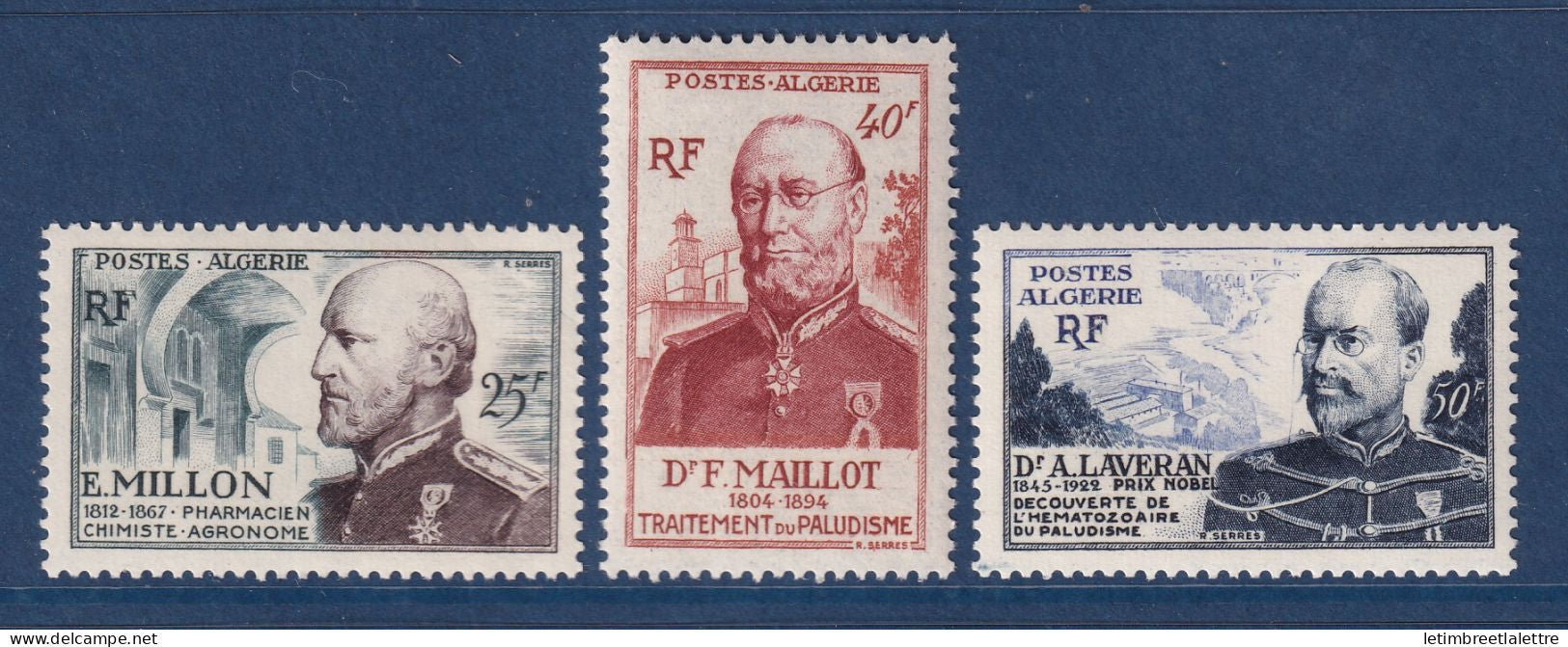 Algérie - YT n° 304 à 306 ** - neuf sans charnière - 1953