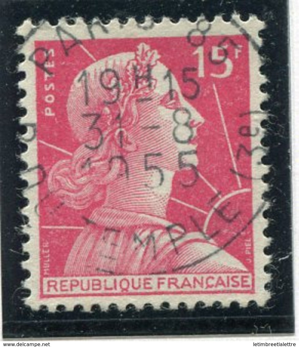 France - Marianne de Muller - N° 1011 - Oblitéré - 15 fr Rose