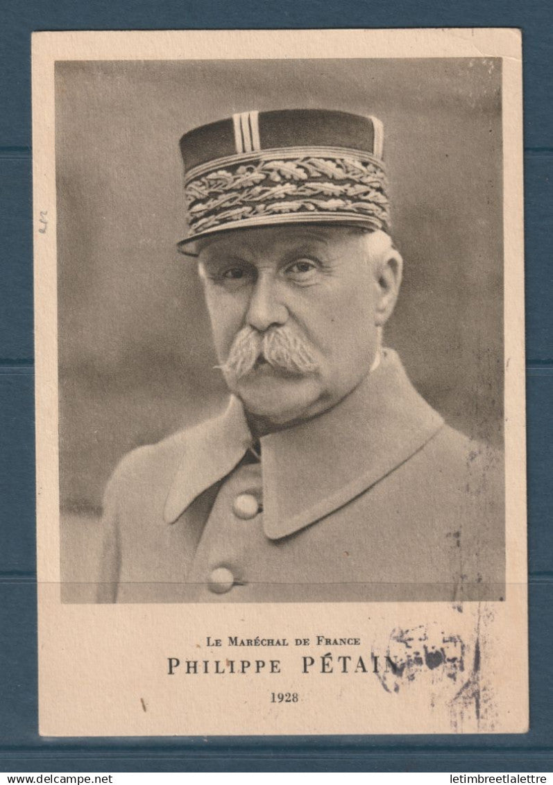 France - Carte postale - Franchise militaire chef de l'état Français - secrétariat particulier du Maréchal Pétain - 1942
