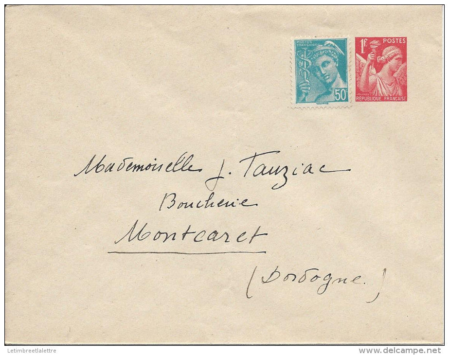 ⭐ France - Entier postal - avec complément d'affranchissement ⭐