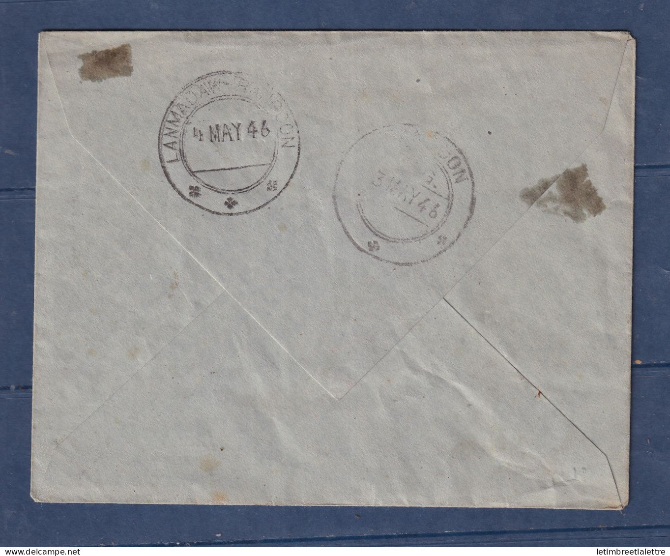 Myanmar - Birmanie - Burma - YT n° 50 à 53 - FDC premier jour anniversaire de la victoire - recommandé - 1946