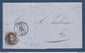 Belgique - YT n° 10 avec 4 belles marges - Seul sur lettre de 1859 - Boite 3