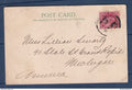 Birmanie - Burma - avec Inde YT n° 75 sur carte postale - pour les Usa - temple