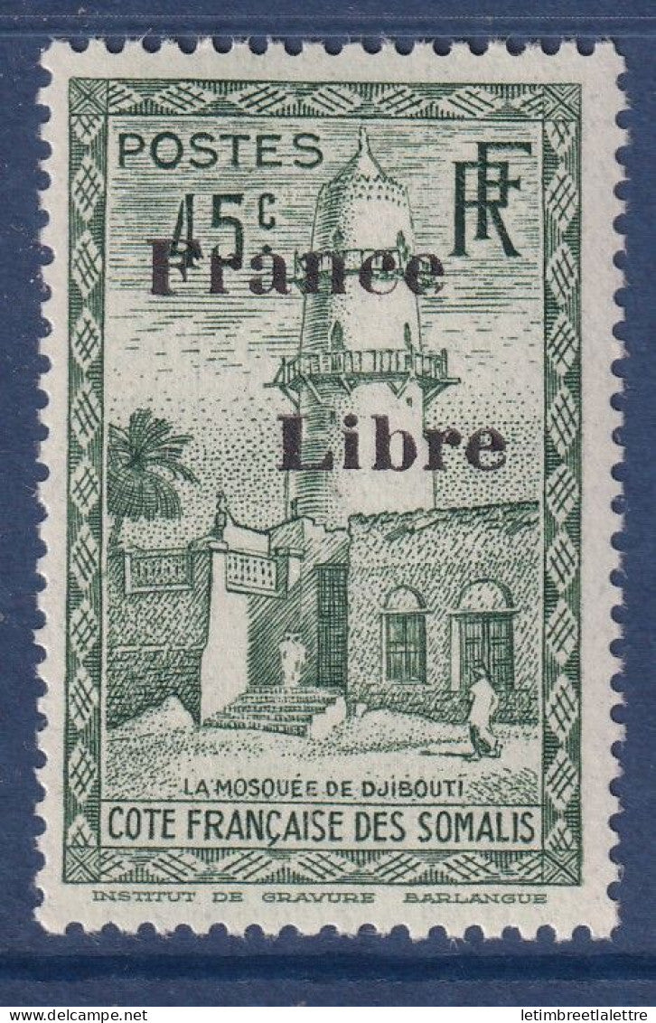Côte des Somalis - YT n° 215 ** - Neuf sans charnière - France Libre - Mosquée de Djibouti - 1942