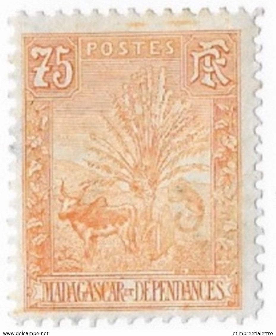 ⭐ Madagascar - YT n° 74 * - Neuf avec charnière - 1903 ⭐