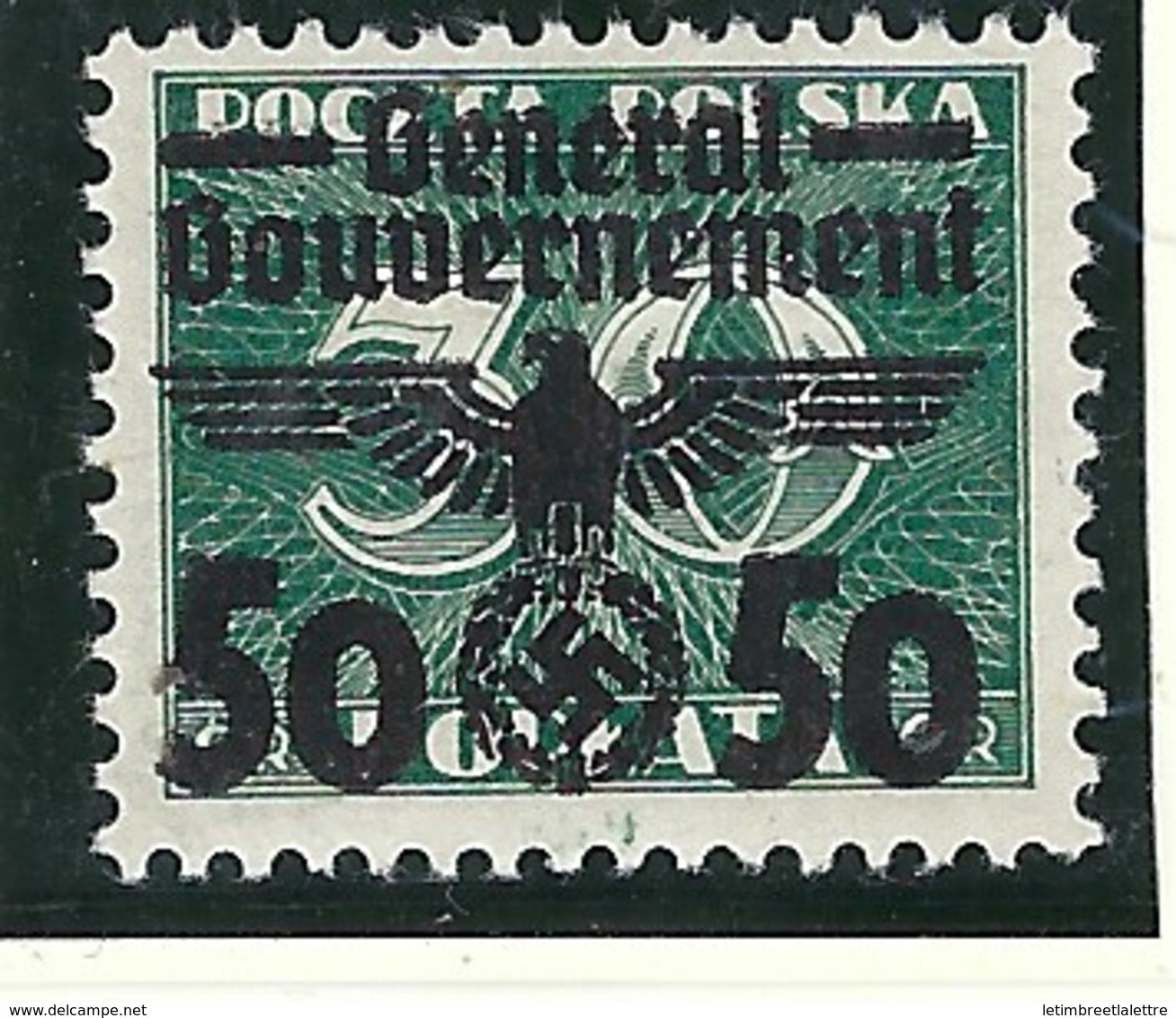 ⭐ Pologne - Gouvernement Général - YT n° 53 * - Neuf avec charnière - 1940 ⭐