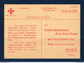 France - Carte formulaire Croix Rouge - Service des familles dispersées - Franchise