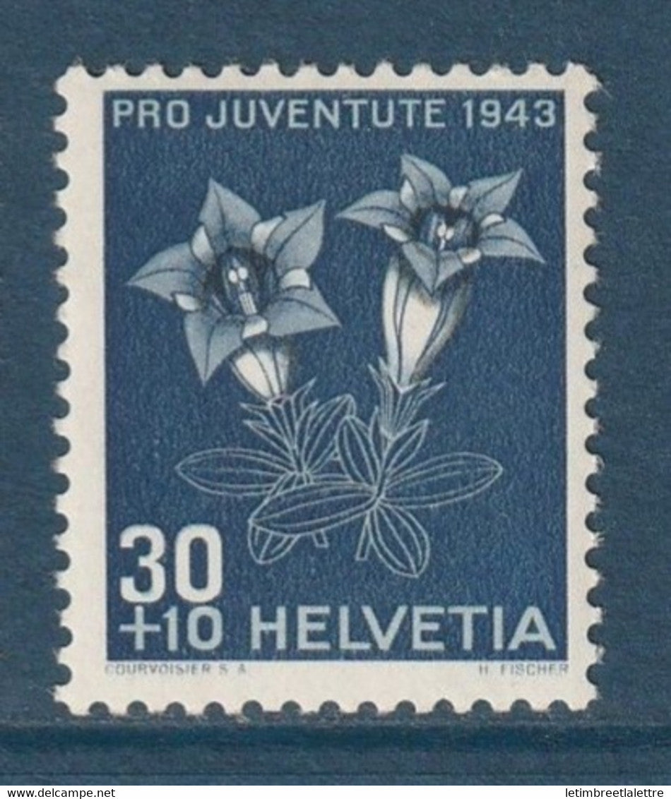 ⭐ Suisse - YT n° 391 ** - Neuf sans charnière - 1943 ⭐
