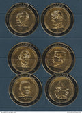 Manama - timbre en or - héros de l'humanité - Surchargé spécimen et United Nations - Kennedy Luther King etc - 1970