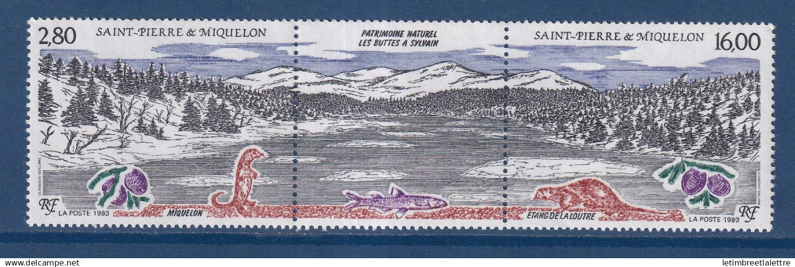 Saint Pierre et Miquelon - YT n° 585 et 586 A ** - Neuf sans charnière - 1993