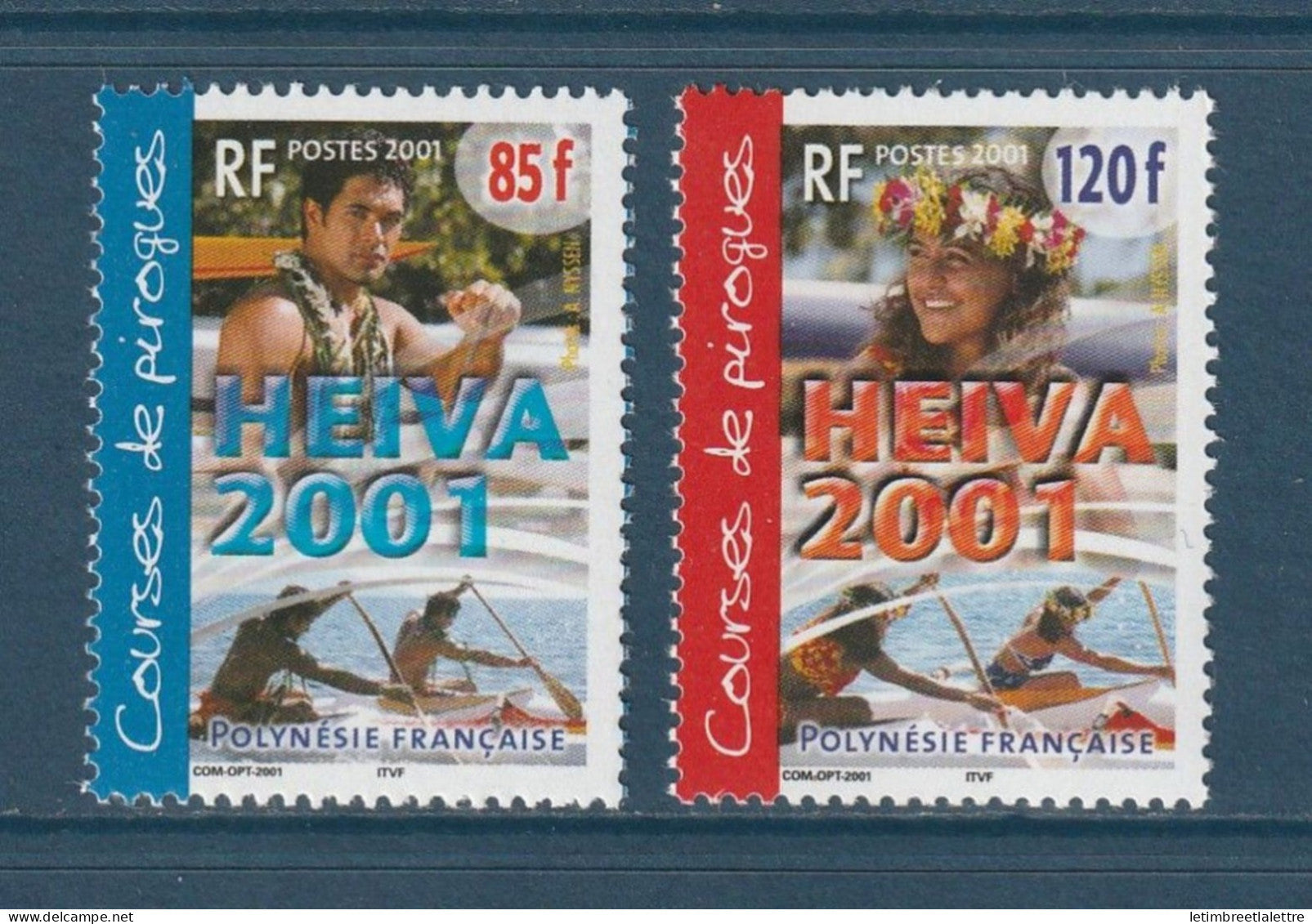 Polynésie Française - YT n° 645 et 646 ** - Neuf sans charnière - 2001