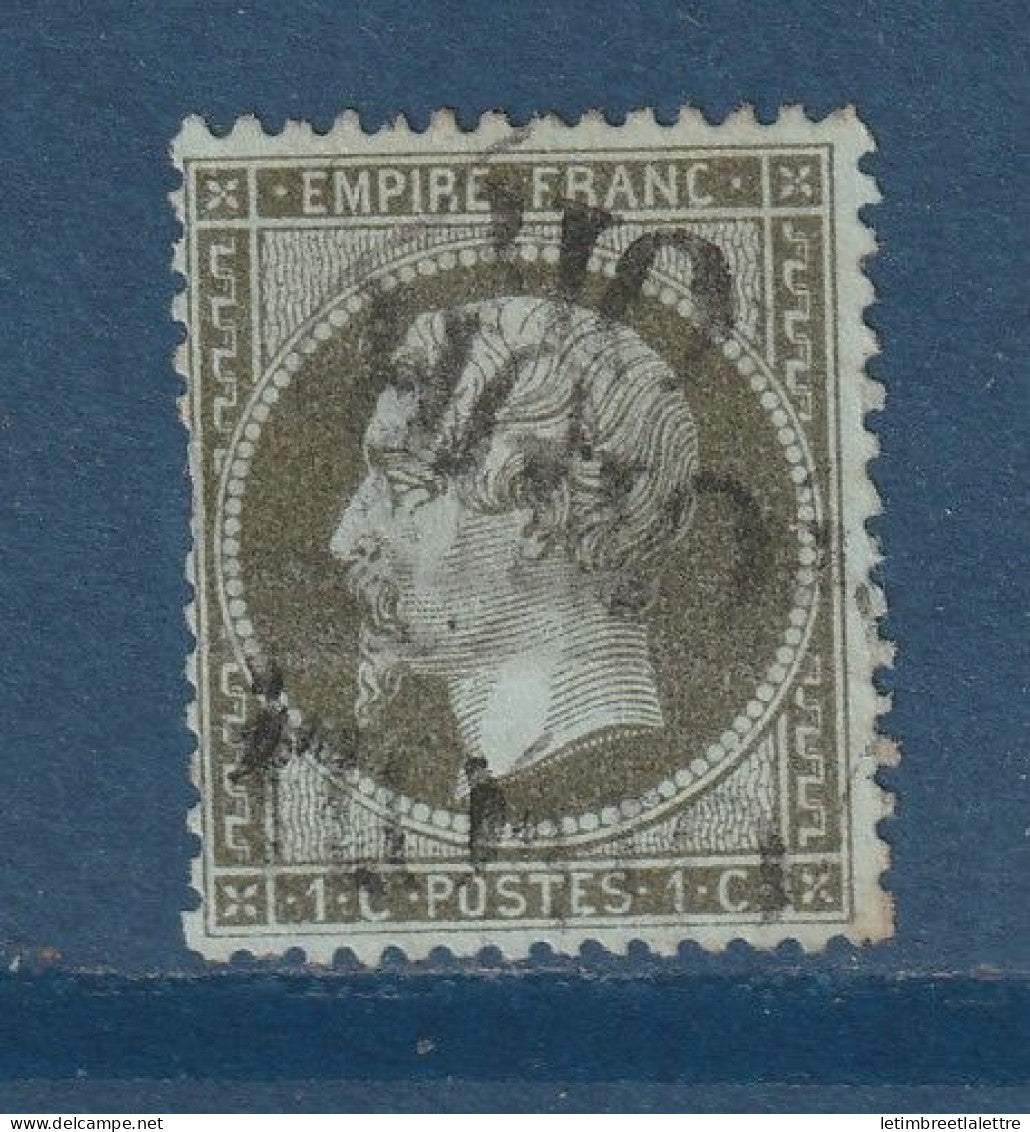 France - YT n° 19 - oblitéré OR - 1862
