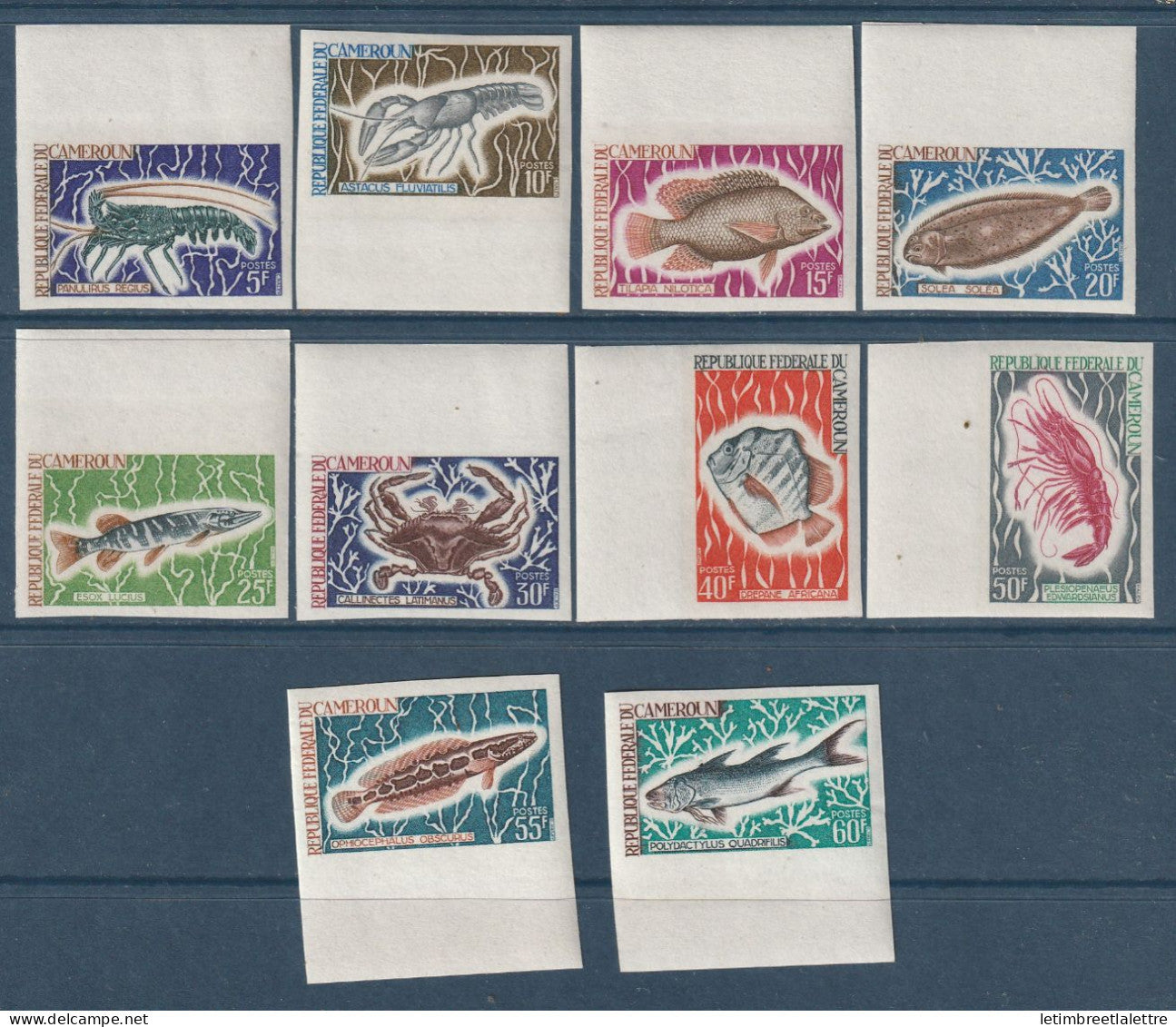 Cameroun - Non dentelé - YT n° 456 à 465 ** - Neuf sans charnière - 1968
