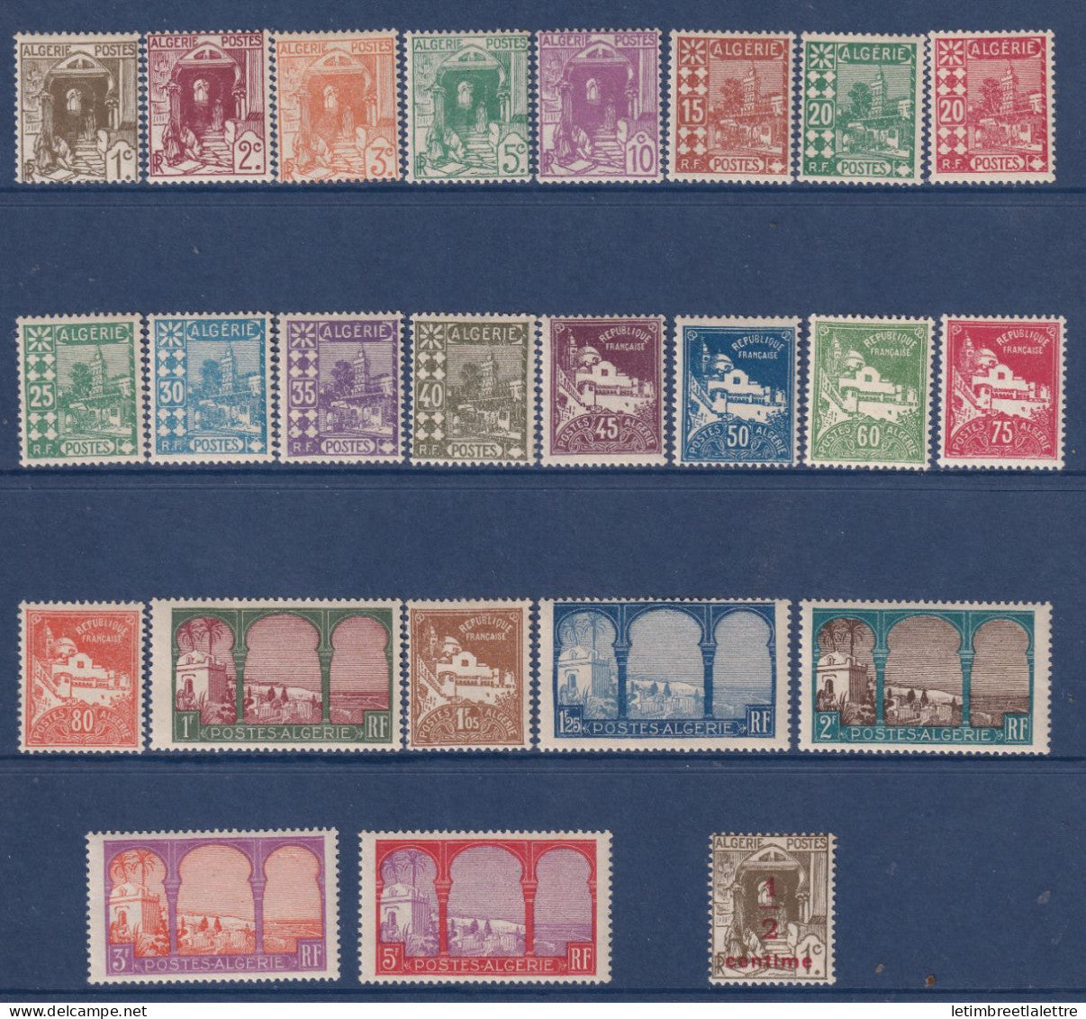 Algérie - YT n° 34 à 57 ** - Neuf sans charnière - 1926