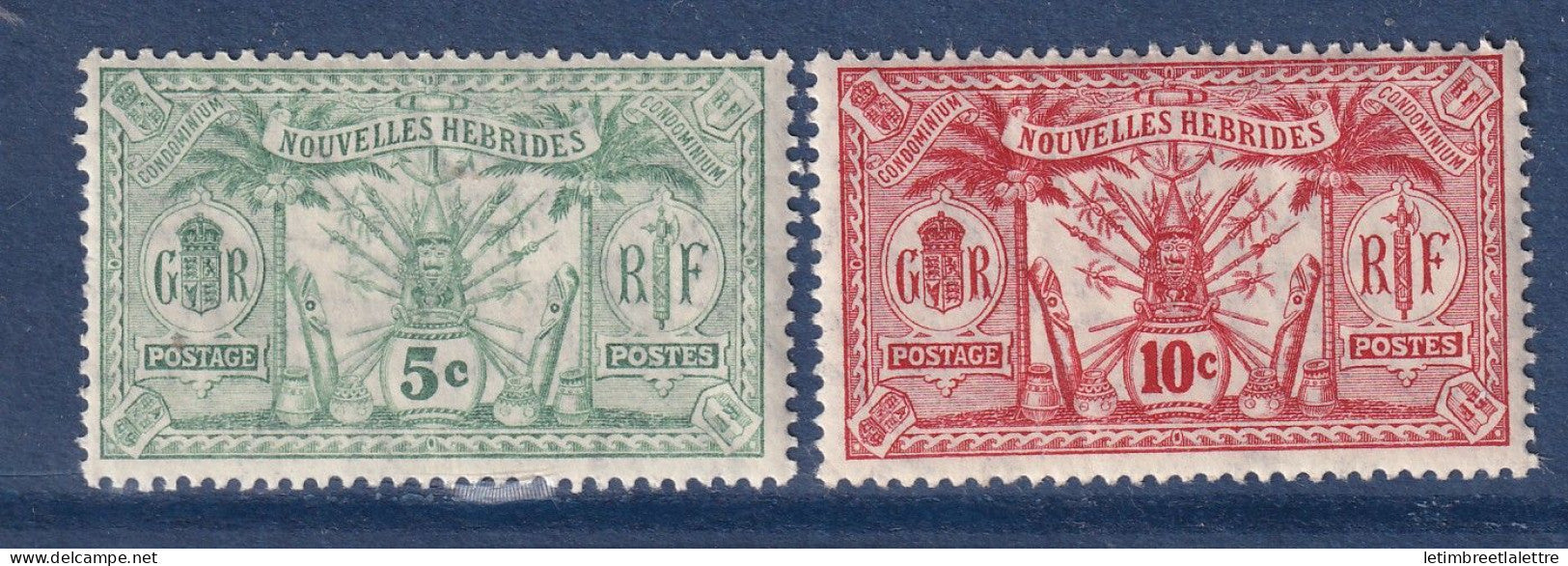 Nouvelles Hébrides - YT  n° 27 et 28 ** - neuf sans charnière